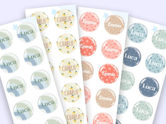 Ronde Doming Labels Design