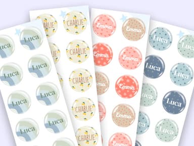 Ronde Doming Labels Design