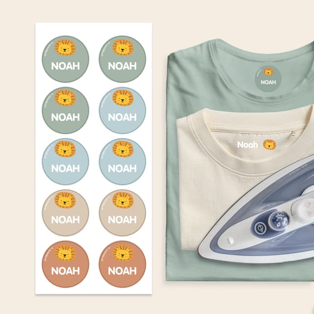 Assortiment Strijklabels voor kleding