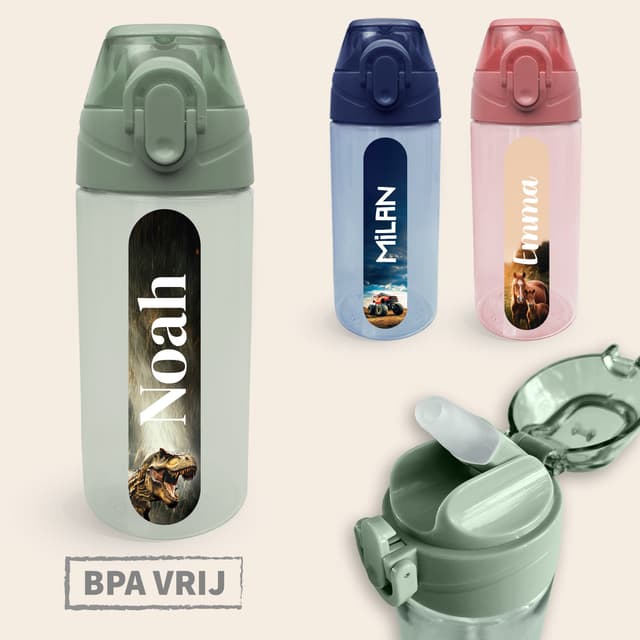 Drinkfles met naam – Real World
