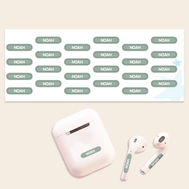 Mini XS Naamstickers