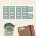 Kleine Naamstickers Voordeelset - Eenkleurig