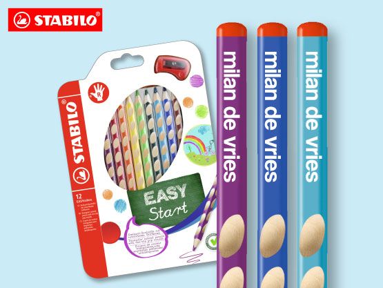 Vrijgevigheid Bedreven rok Gepersonaliseerde STABILO EASYcolors potloden - Goedgemerkt - Goedgemerkt